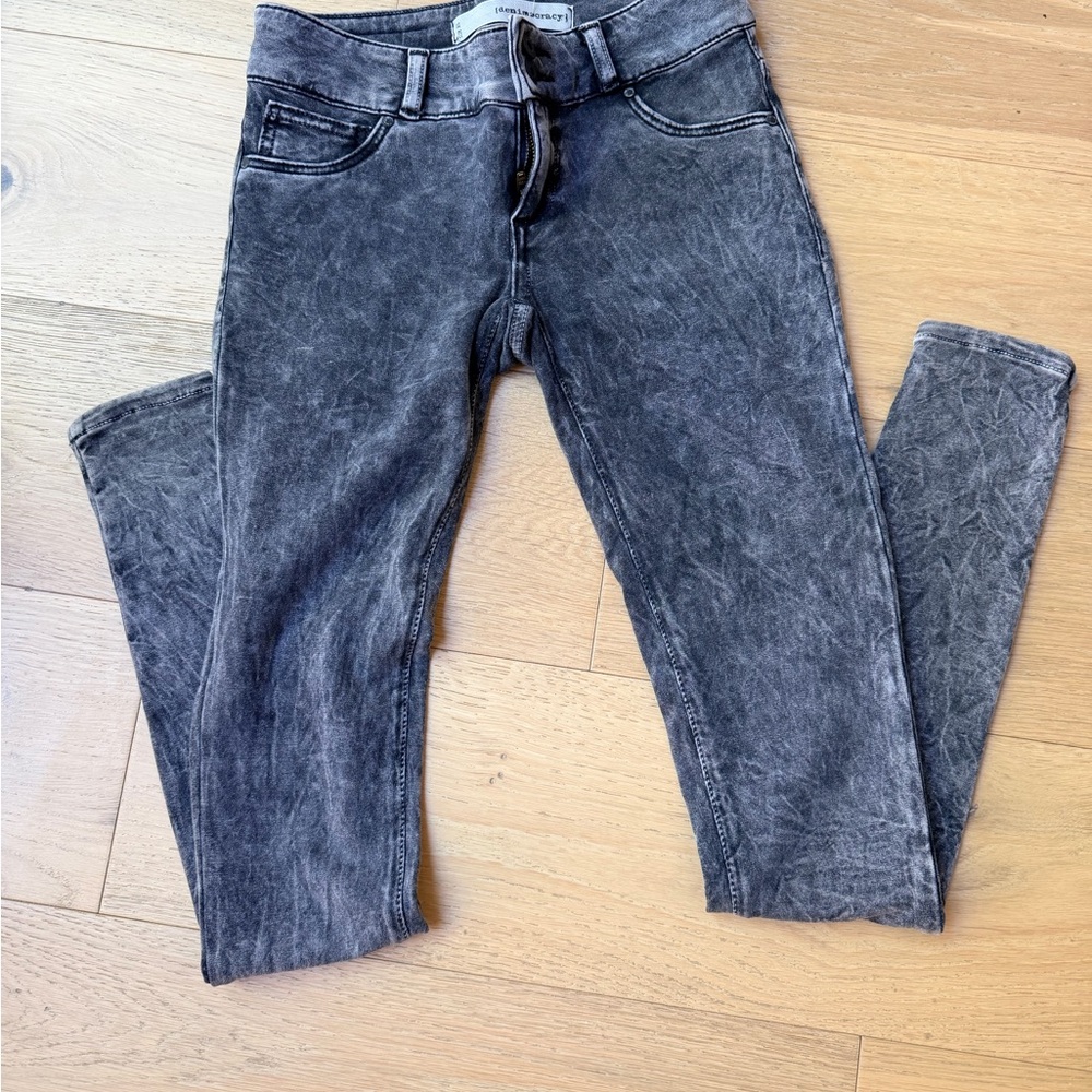 Denimocracy Black Washed Jeggings XS